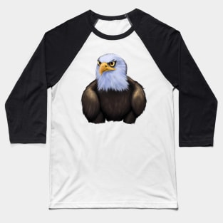 Cute Bald Eagle Drawing Baseball T-Shirt